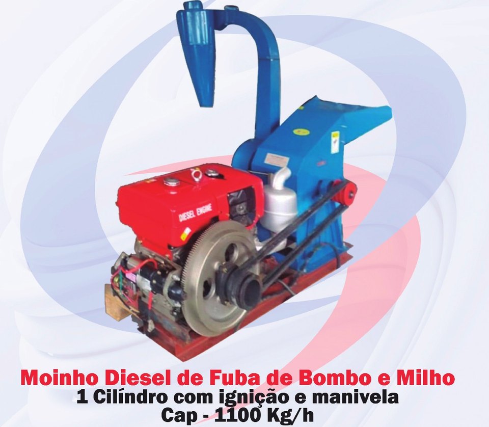 Moinho diesel de fuba de bombó e milho