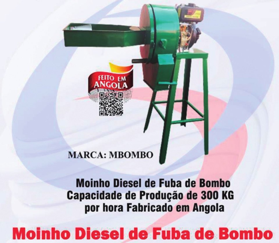 Moinho diesel MBOMBO para fuba de bombó
